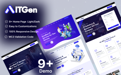 ITGen – IT Solutions, Technology &amp;amp; Business Services Multipurpose HTML5 Template