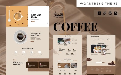 Kahve - Kahve Dükkanı ve Kafe WordPress Elementor Teması