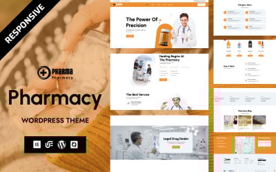 Pharma - Thème WooCommerce WordPress Elementor pour pharmacie, boutique de produits médicaux et de beauté
