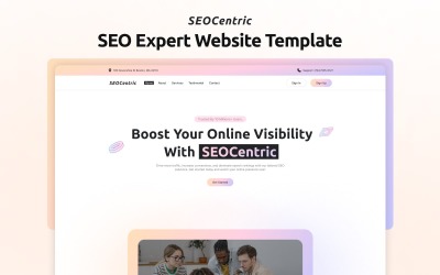 Seocentric – SEO Uzmanı OnePage Elementor Şablonu