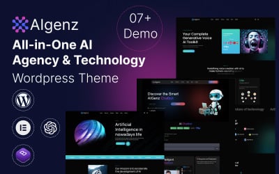 AIgenz - 一体化人工智能机构和技术 WordPress 主题