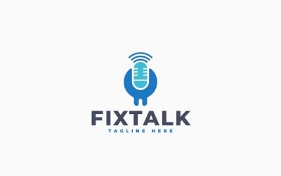 Fix Talk Logo Template Design