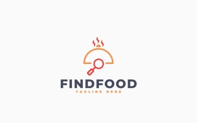 Food Search Logo Template Design