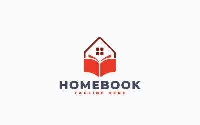 Home Book Logo Template Design