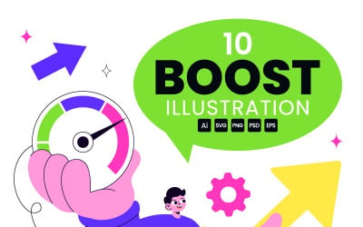 10 Business Boost Illustration