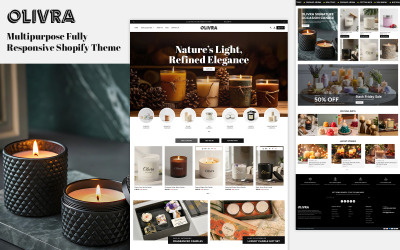 Olivra – E-Ticaret için Mum Duyarlı Shopify Teması
