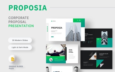 Proposia – Modello di presentazione aziendale per Google Slides