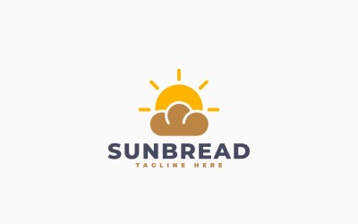 Sun Bread Logo Template Design