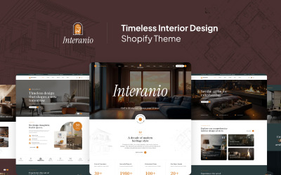 Ap Interanio – Időtlen lakberendezési Shopify sablon