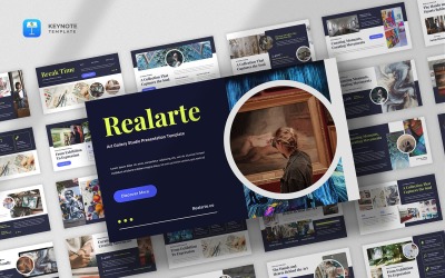 Realarte - Art Gallery Keynote Template