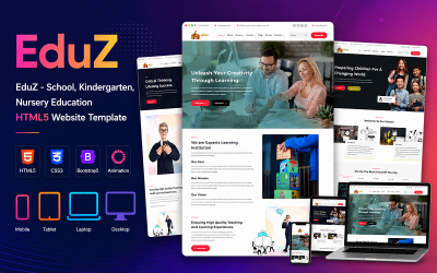EduZ - Iskola, Óvoda, Bölcsődei Oktatás HTML5 Weboldal Sablon