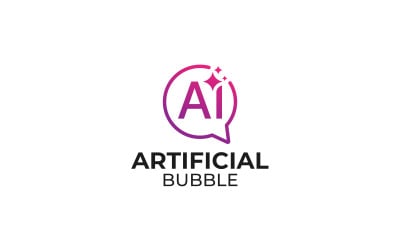 Ai chat bot logo Template Design