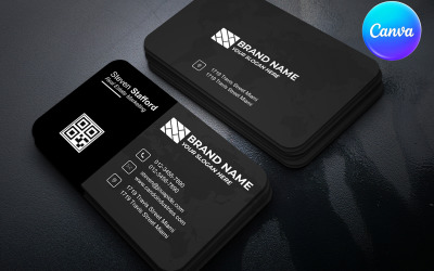 Corporate Modern Business Card for Canva