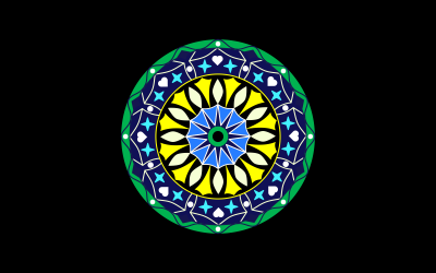 Einzigartiges Mandala-Hintergrunddesign