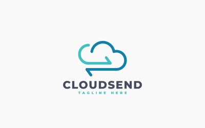 Cloud Transfer Logo Template Design