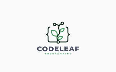 Code Plant Logo Template Design