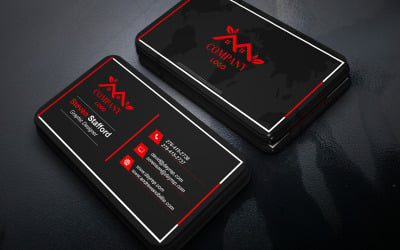 Minimal Clean Business Card Template PSD