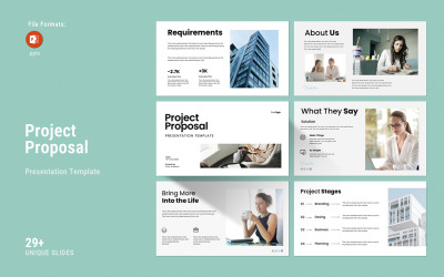 Porject Proposal Presentation  Powerpoint Template