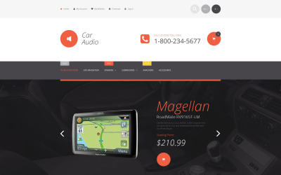 "Car Stereo" thème Magento adaptatif #55217