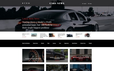 "Cars News Joomla Template" thème Joomla adaptatif #55269