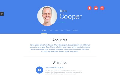 Joomla Vorlage namens "Personal Profile" #55284