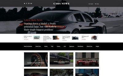 Modèle Joomla de News Cars