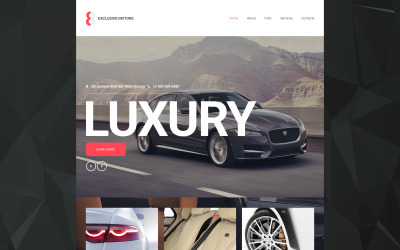 Modello di sito Web reattivo del club automobilistico