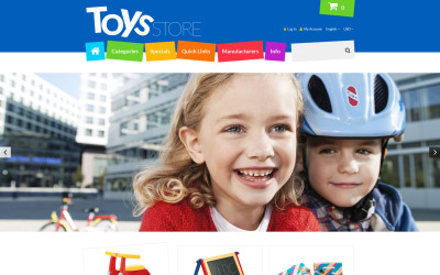 Modello ZenCart del negozio di giocattoli
