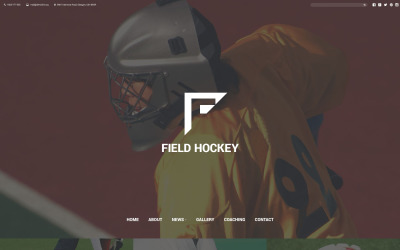 Plantilla web para sitio web del club de hockey