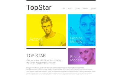 Plantilla Web "Top Star" #55276