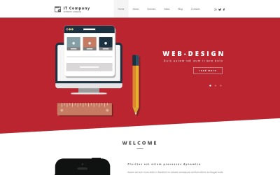 Responsive IT Company Wordpress #55252