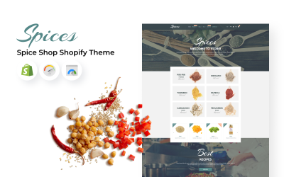 Responsive Spice Shop Shopify-tema
