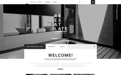 Responzivní OpenCart šablona "Real Estate" #55257