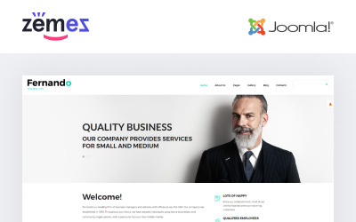 Reszponzív Fernando - Consulting Ready-to-Use Modern Joomla sablon 55249