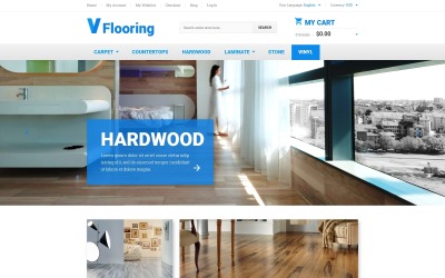 "Revêtements de sol" thème Magento adaptatif #55267
