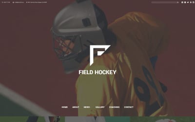 Šablona webových stránek klubu pozemního hokeje