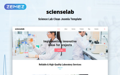 Scienselab - Science Lab Clean Joomla Template