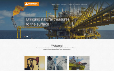 Szablon Muse Gas & Oil Muse Template #55251