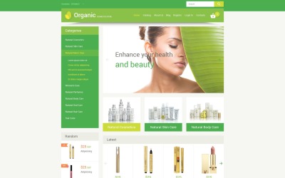 Tema VirtueMart #55215 per Un Sito di Negozio Cosmetici