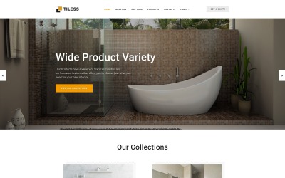 Tiless - Kreativ HTML-webbplatsmall för heminredning