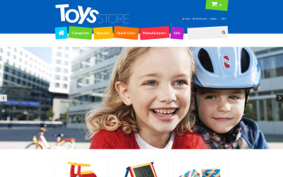 Toys Store Template ZenCart №55288