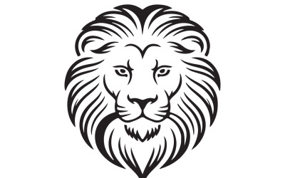 Logo design of a lion silhouette