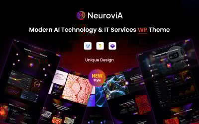 Neurovia – Thème WordPress pour agence de réseaux et de technologies d&amp;#39;IA