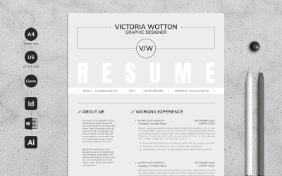 Simple and Clean Resume with Cover Letter