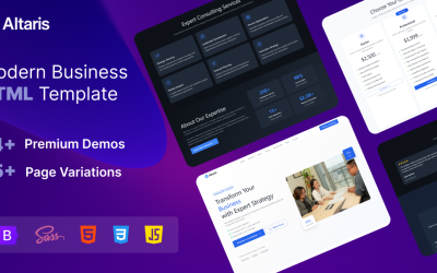 Altaris — Premium Business &amp;amp; Consulting Bootstrap 5 Template
