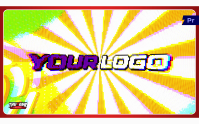Color Pop Glitch Logo Reveal | Motion Graphics Template
