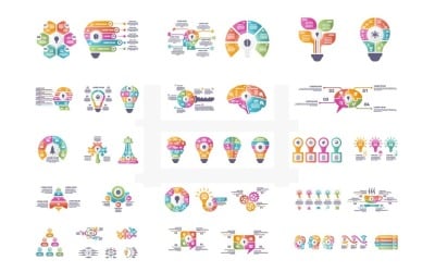 Mall för infografiska element