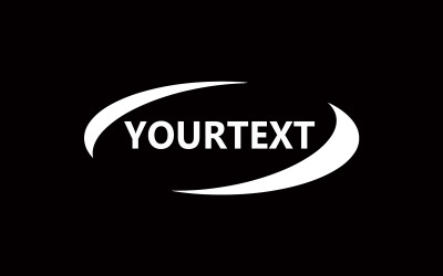 Modern Abstract Swirl text Logo Template | Clean Professional Design (AI, EPS)