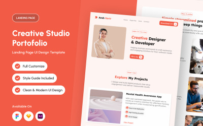 Arah Karir - Creative Studio Portfolio Landing Page
