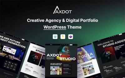 Axdot – Šablona WordPress pro kreativní agenturu a digitální portfolio